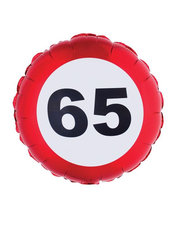 Folienballon 46cm Traffic 65 Jahre