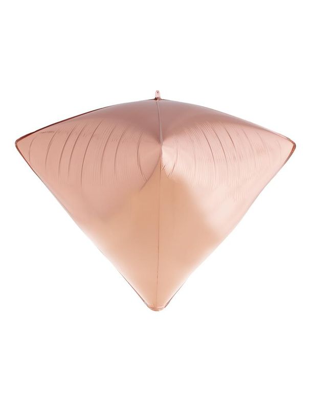 Folienballon 61cm 3D Diamant Rosé