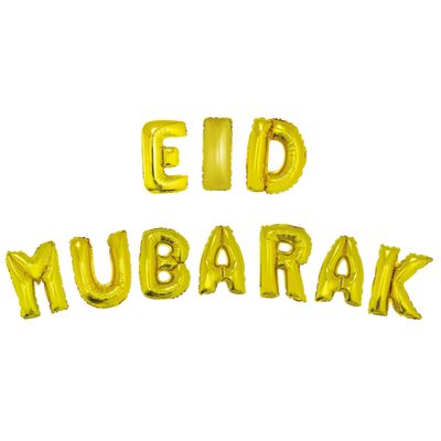 Ballonset Eid Mubarak Gold
