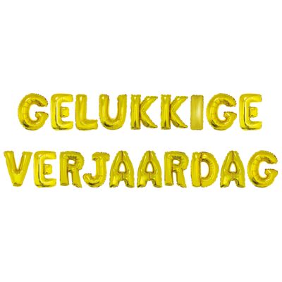 Ballonnenset 41cm Gelukkige Verjaardag