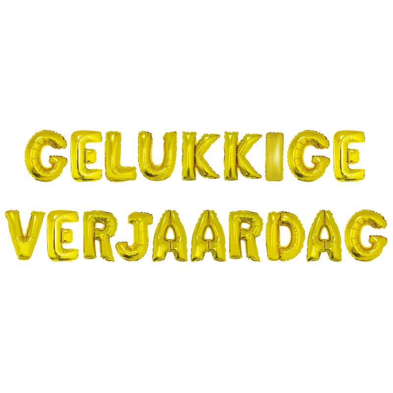 Ballonnenset 41cm Gelukkige Verjaardag Ballonnenset 41cm Gelukkige Verjaardag