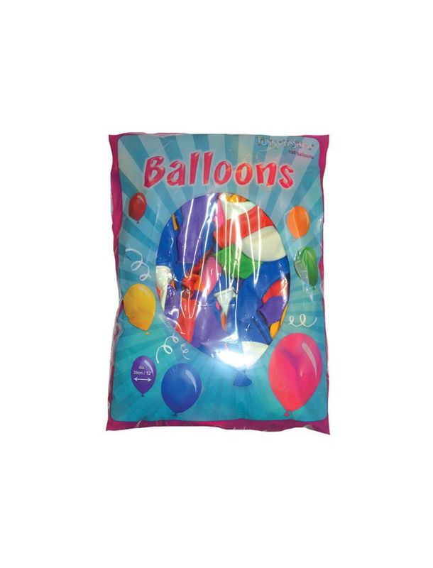 100 Luftballons 30cm Bunt
