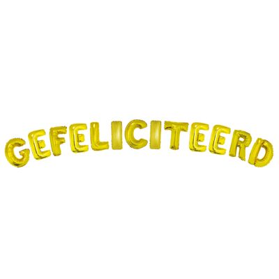 Ballonnenset 41cm Gefeliciteerd