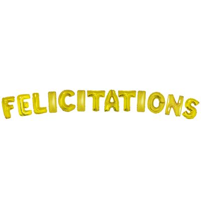 Ballonset 41cm Félicitations
