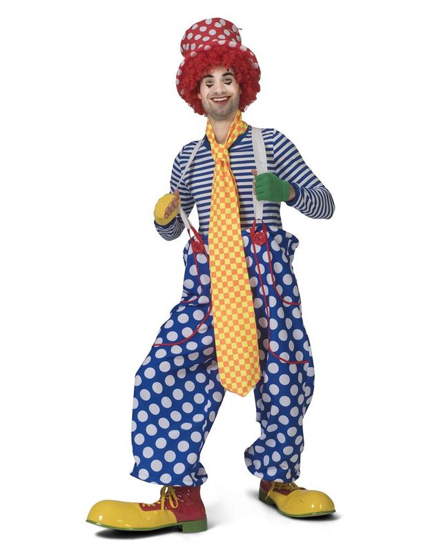 Extra lange Krawatte Clown Abel
