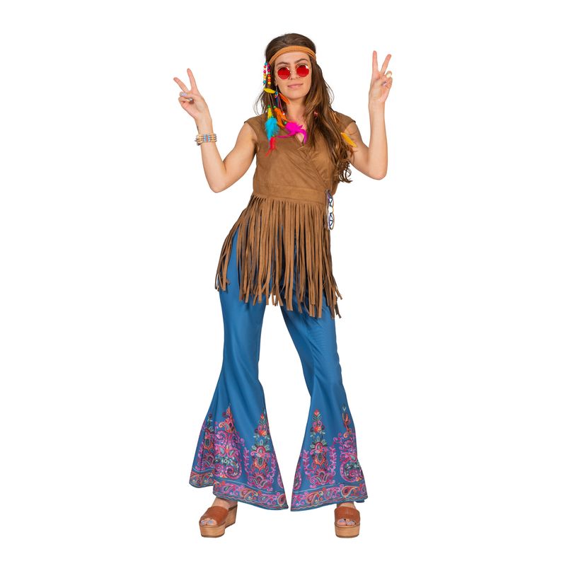 Hippie Shirt Braun Damen