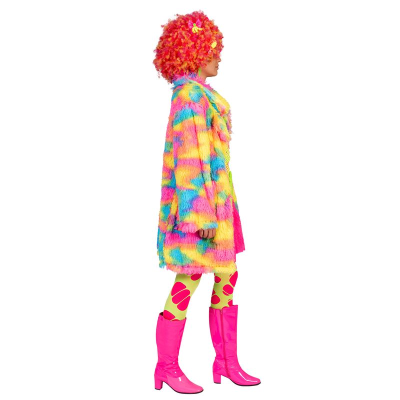 Fluffy Jacke Rainbow Damen