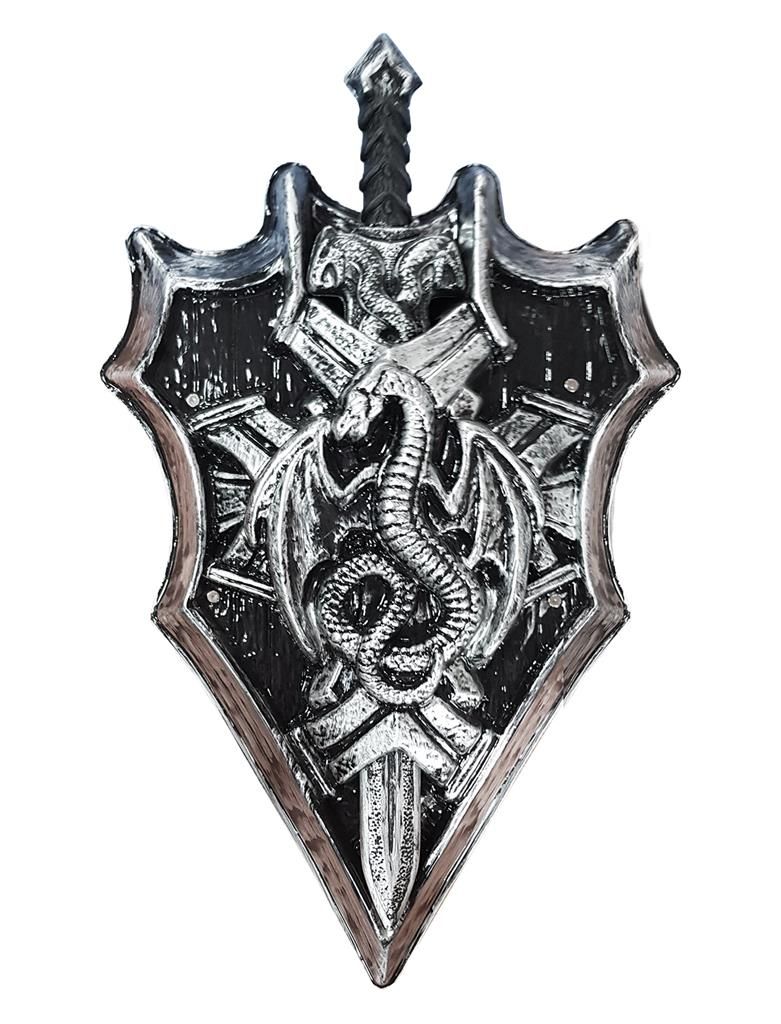 Vikingschild Met Zwaard Vikingschild Met Zwaard