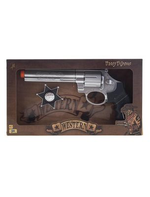 Revolver mit Sheriffstern