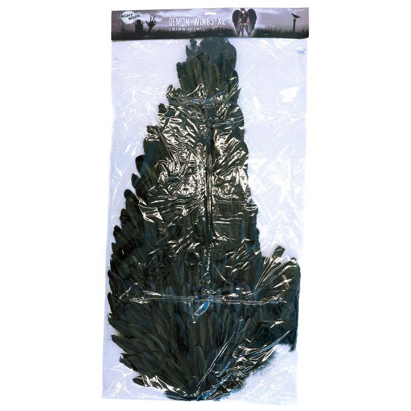 Riesige schwarze Flügel 120cm