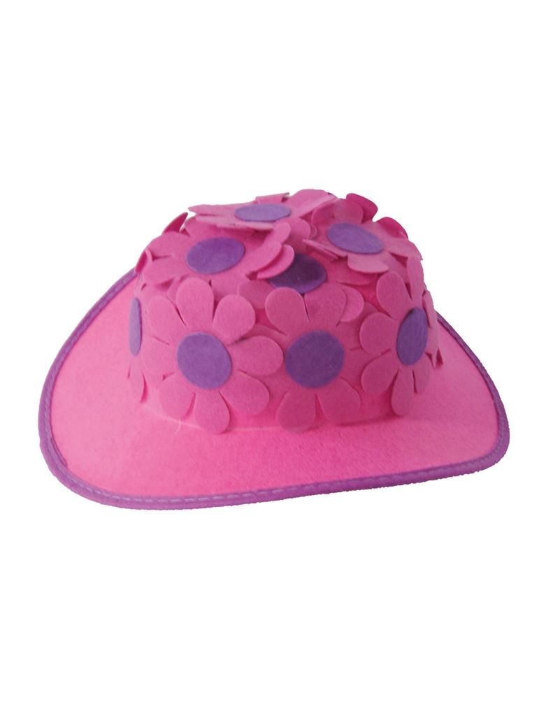 Hoed Met Bloemen Lila