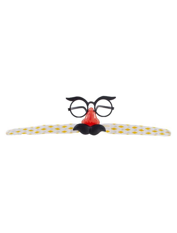 Brille mit Nase und Schnurrbart