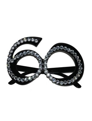 Bril met strass 60 jaar