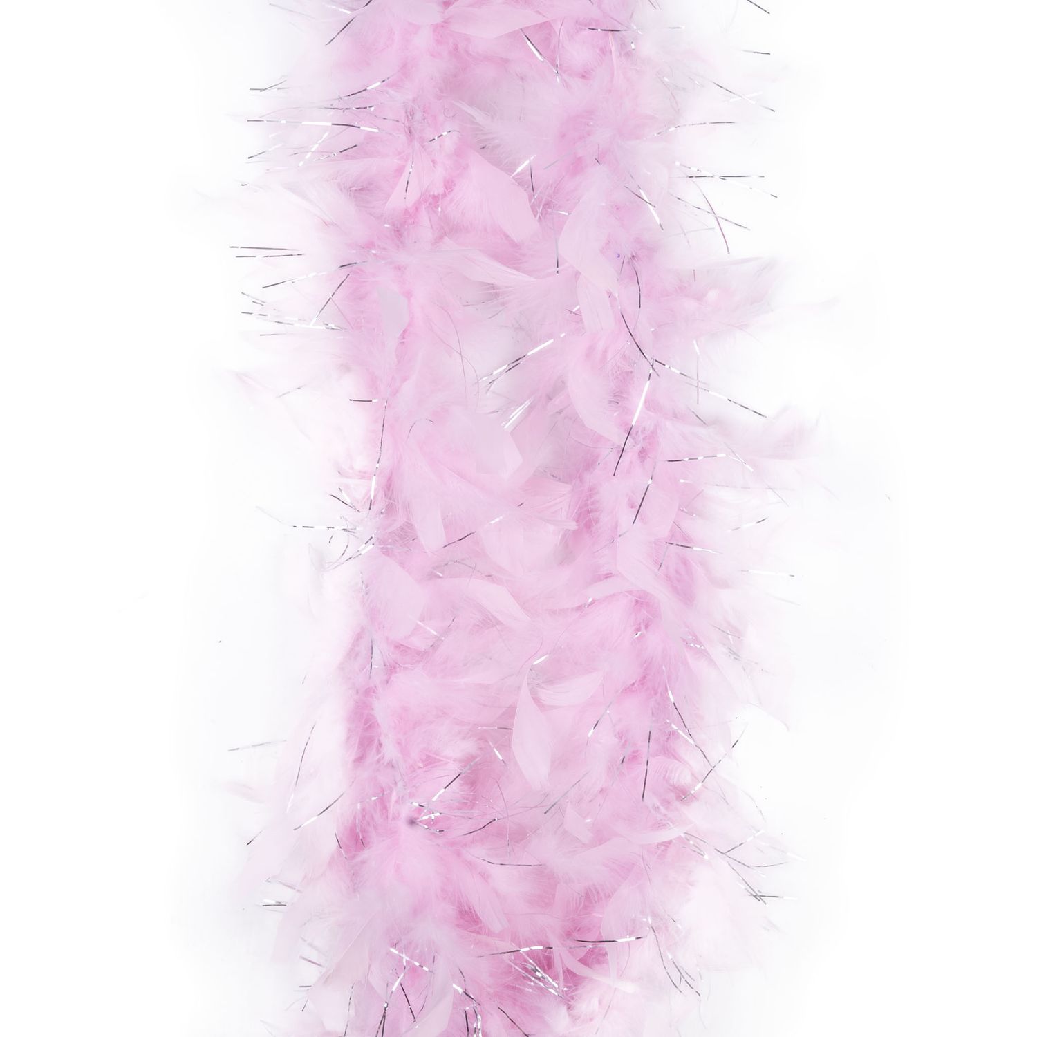 Federboa Rosa mit glanz Lametta 2m 45g