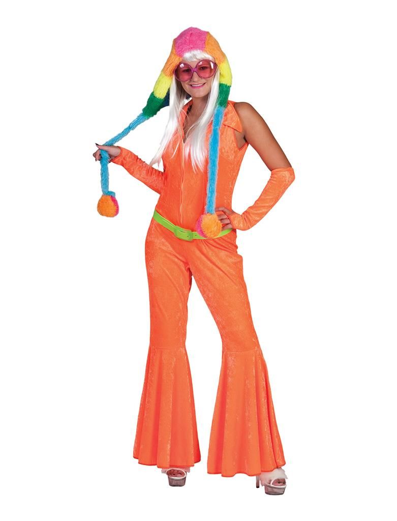 Jumpsuit Fluo Oranje Vrouwen Jumpsuit Fluo Oranje Vrouwen