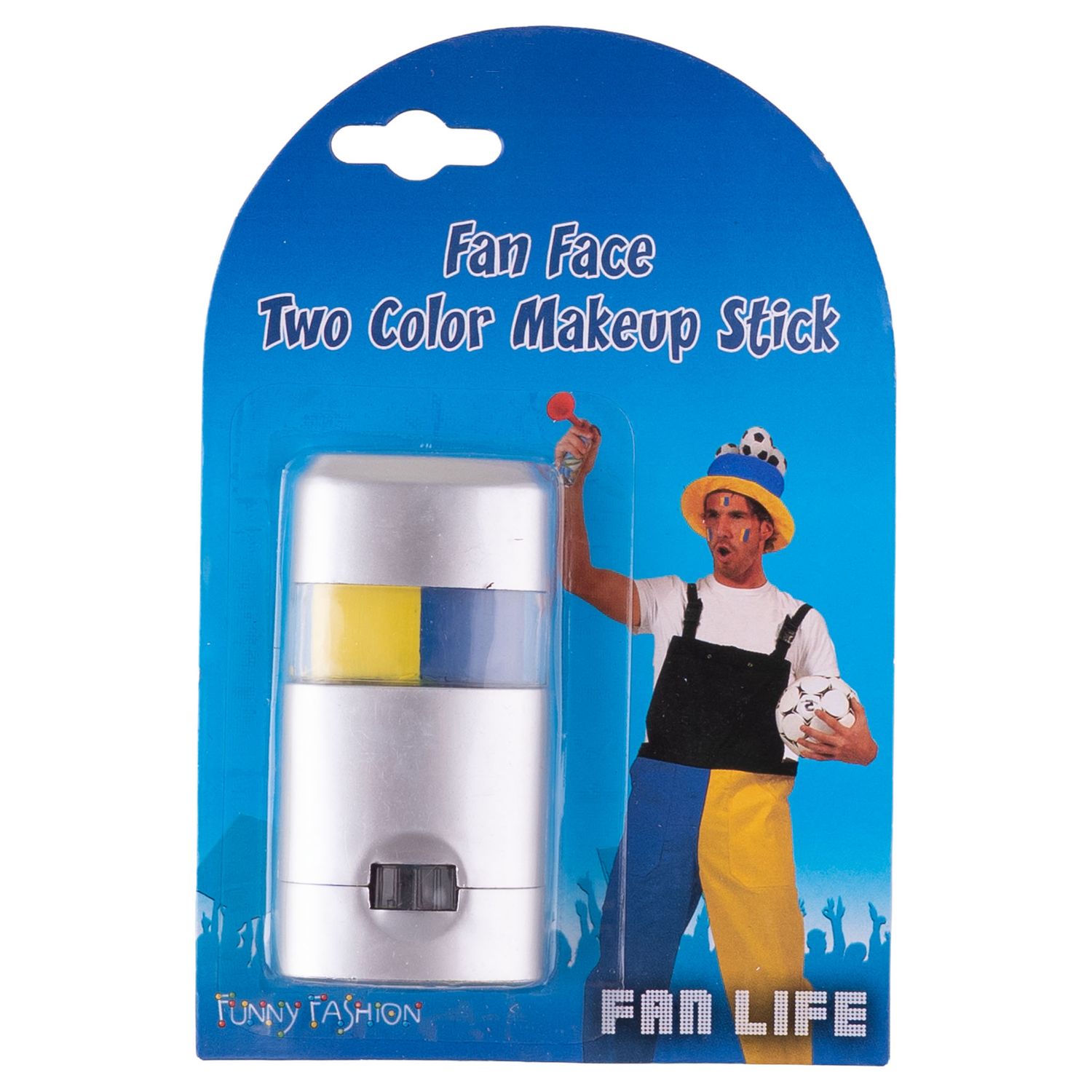 2-in-1 Fanschminkstift Gelb/Blau 2-in-1 Fanschminkstift Gelb/Blau