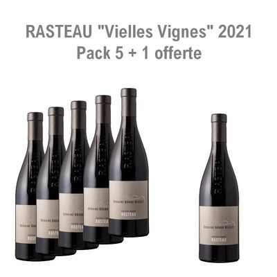 Pack 5+1 - RASTEAU Pack 5+1 - RASTEAU "Vielles Vignes" 2021