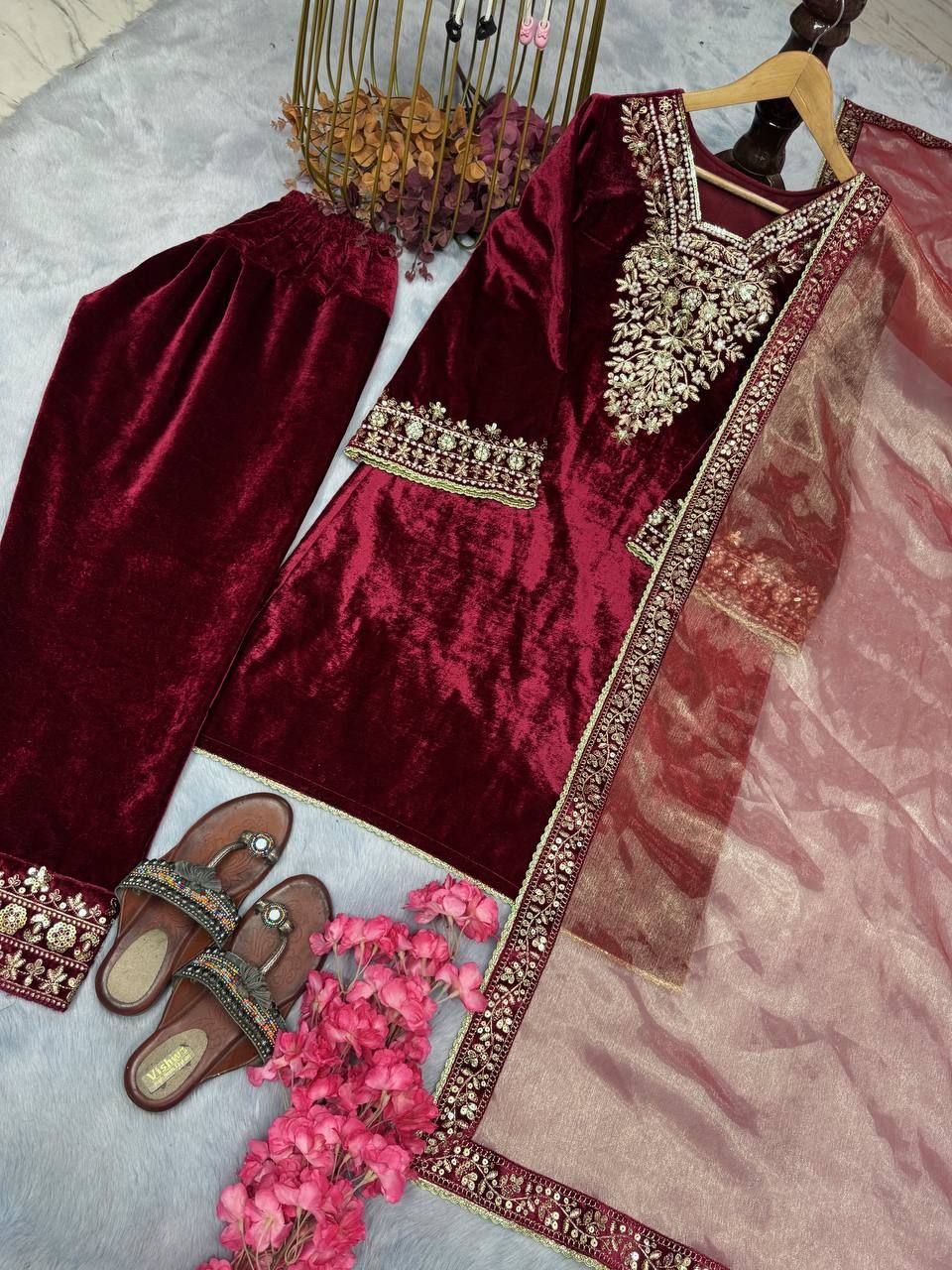 Heavy Velvet embroidery