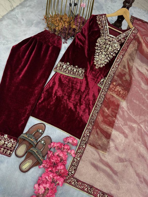 Heavy Velvet embroidery