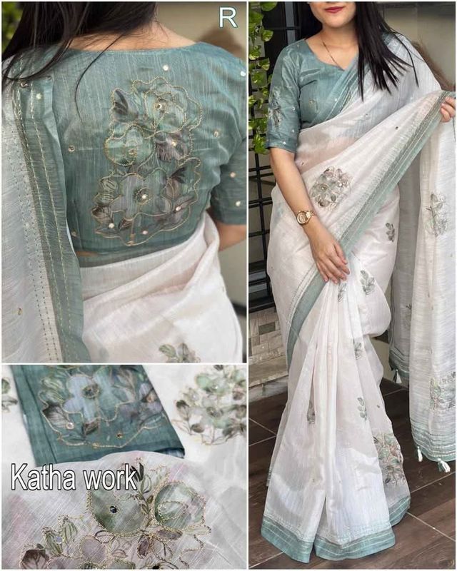 Soft Linen Saree