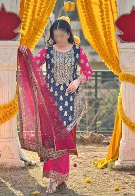 Heavy party wear Plazo suit