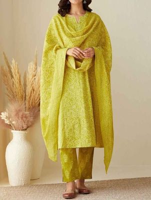 Three-Piece Cotton Suit - Plus size