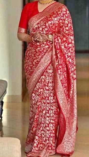 Red Silk Saree