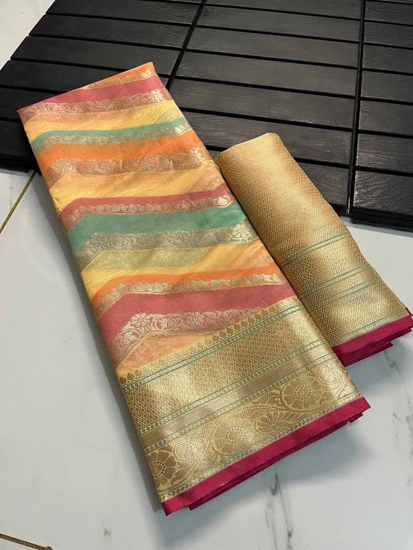Multi Color Silk Saree