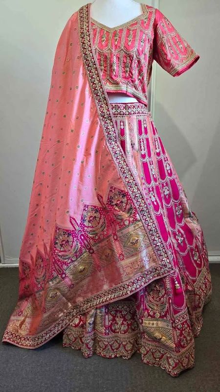 Stitched Banarasi Silk lehenga