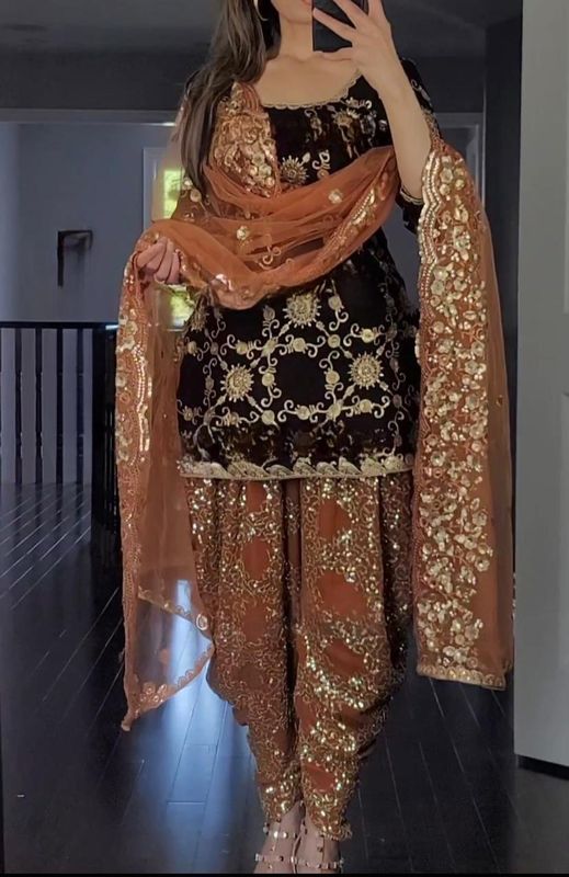 Designer Dhoti Salwar suit