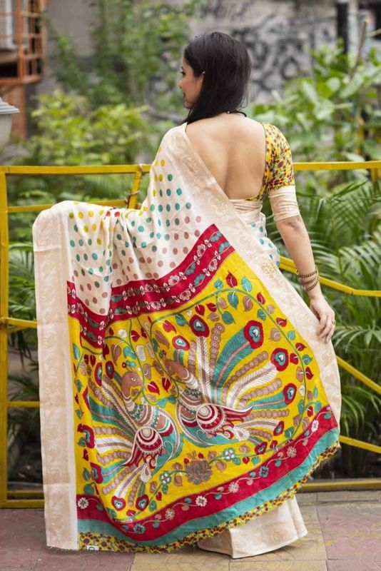 Soft Pashmina silk  saree