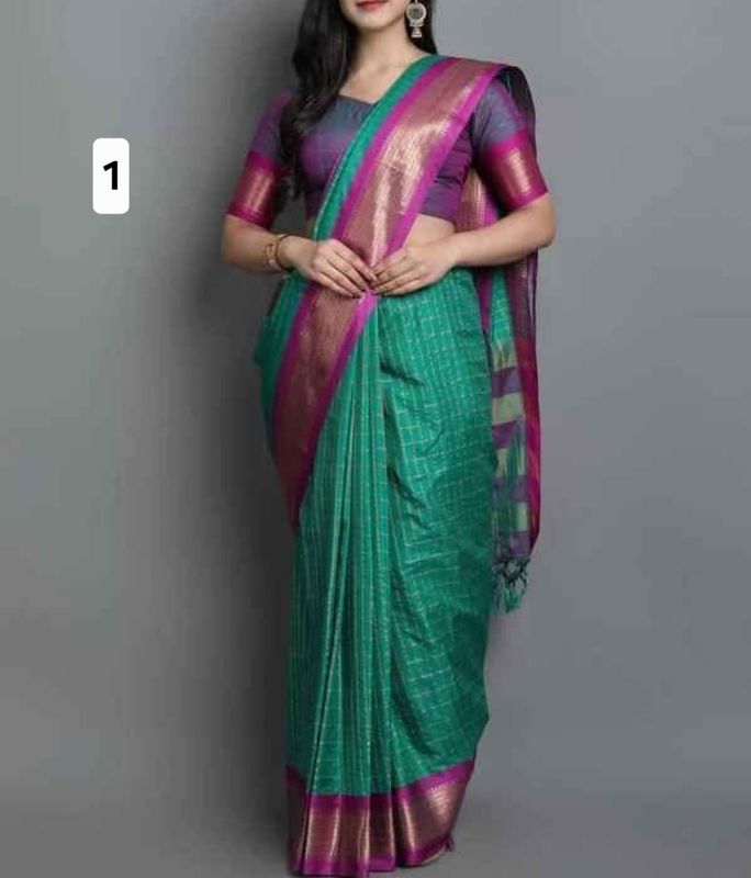 Cotton silk saree