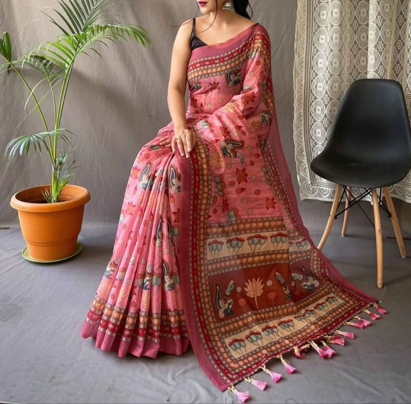 Soft cotton saree like MALAI soft