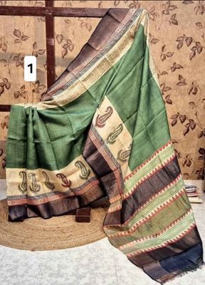 Soft Handloom Tussar silk sarees