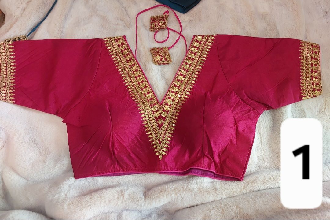 Silk padded blouses