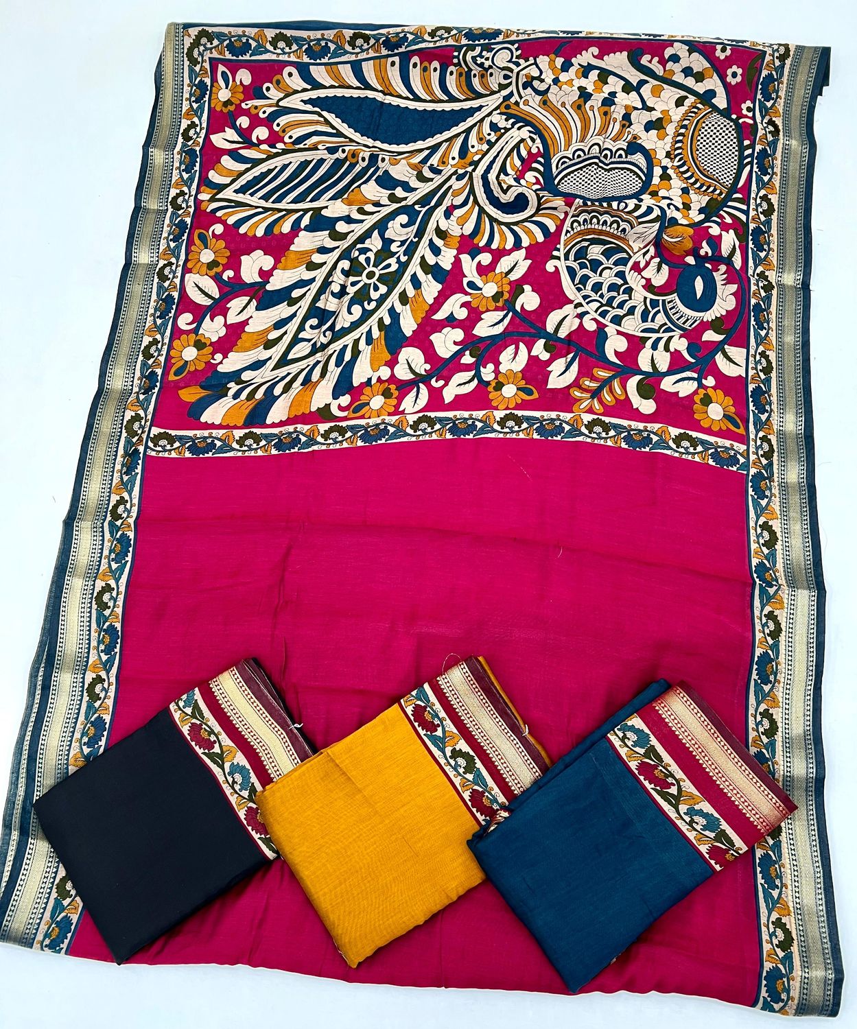 Soft Mul Cotton with zari border