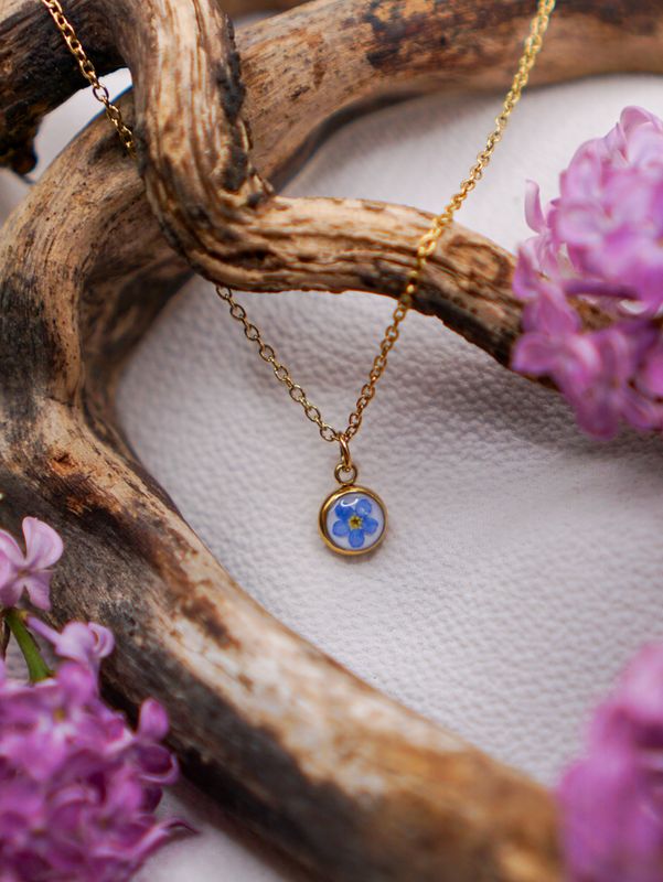 Kette Vergissmeinnicht- mini