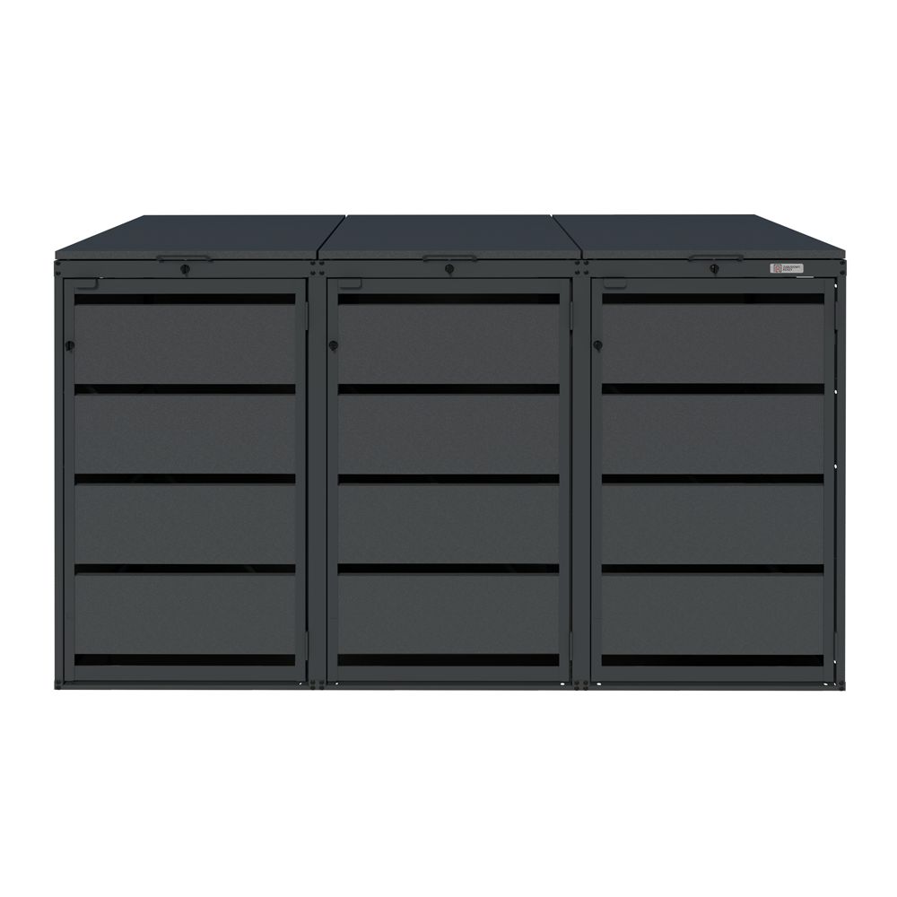Zabudowa kosza 240L - 3 moduły - RAL 7016