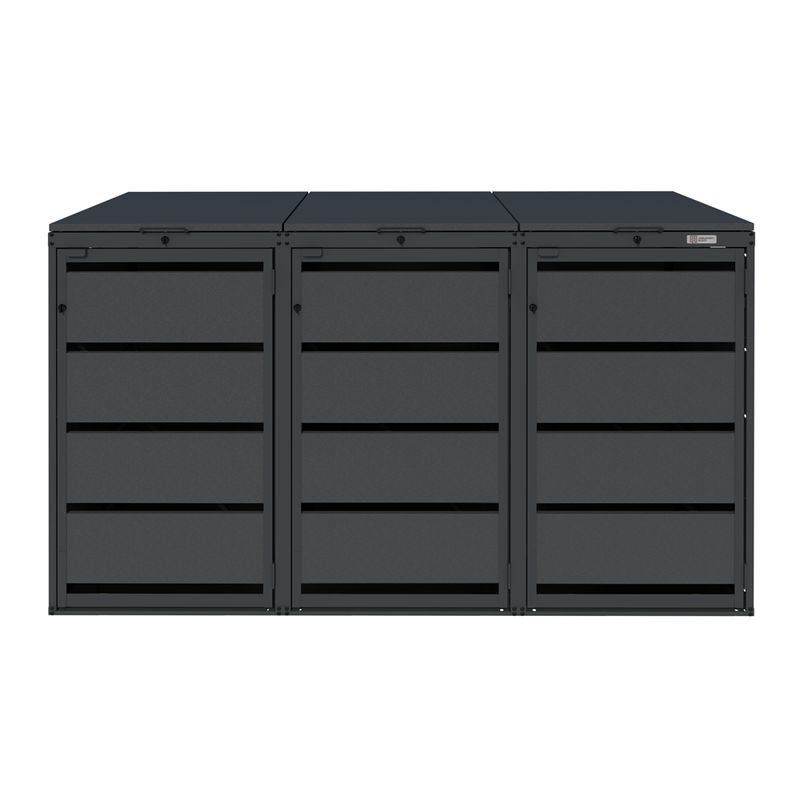 Zabudowa kosza 120L - 3 moduły - RAL 7016