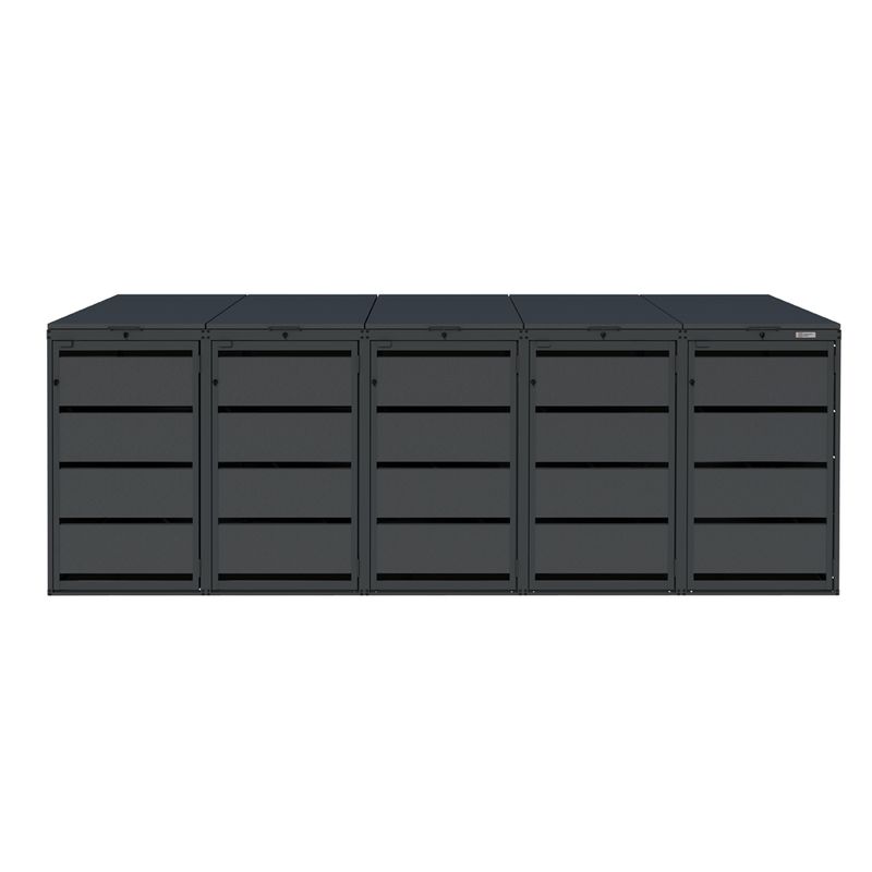 Zabudowa kosza 120L - 5 modułów - RAL 7016
