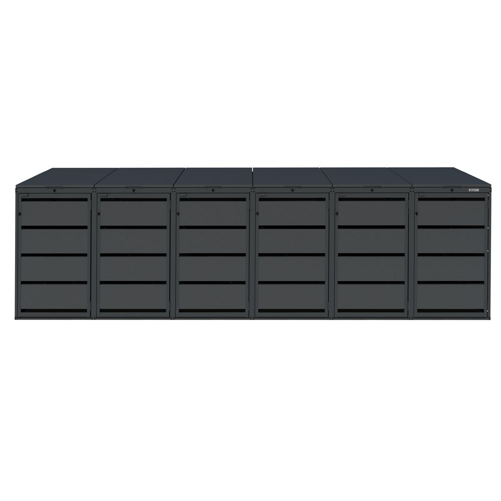 Zabudowa kosza 240L - 6 modułów - RAL 7035