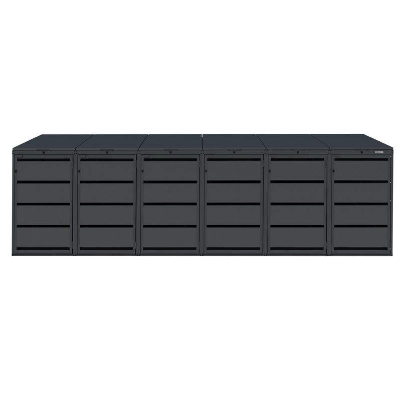 Zabudowa kosza 240L - 6 modułów - RAL 7016