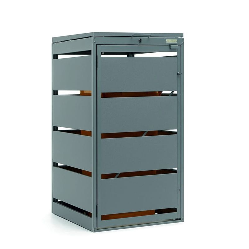 Zabudowa kosza 120L - 1 moduł - RAL 9006