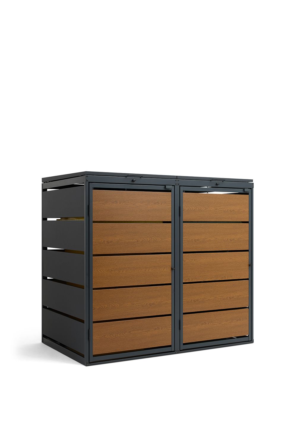 Zabudowa kosza 120L - 2 moduły - RAL 8003