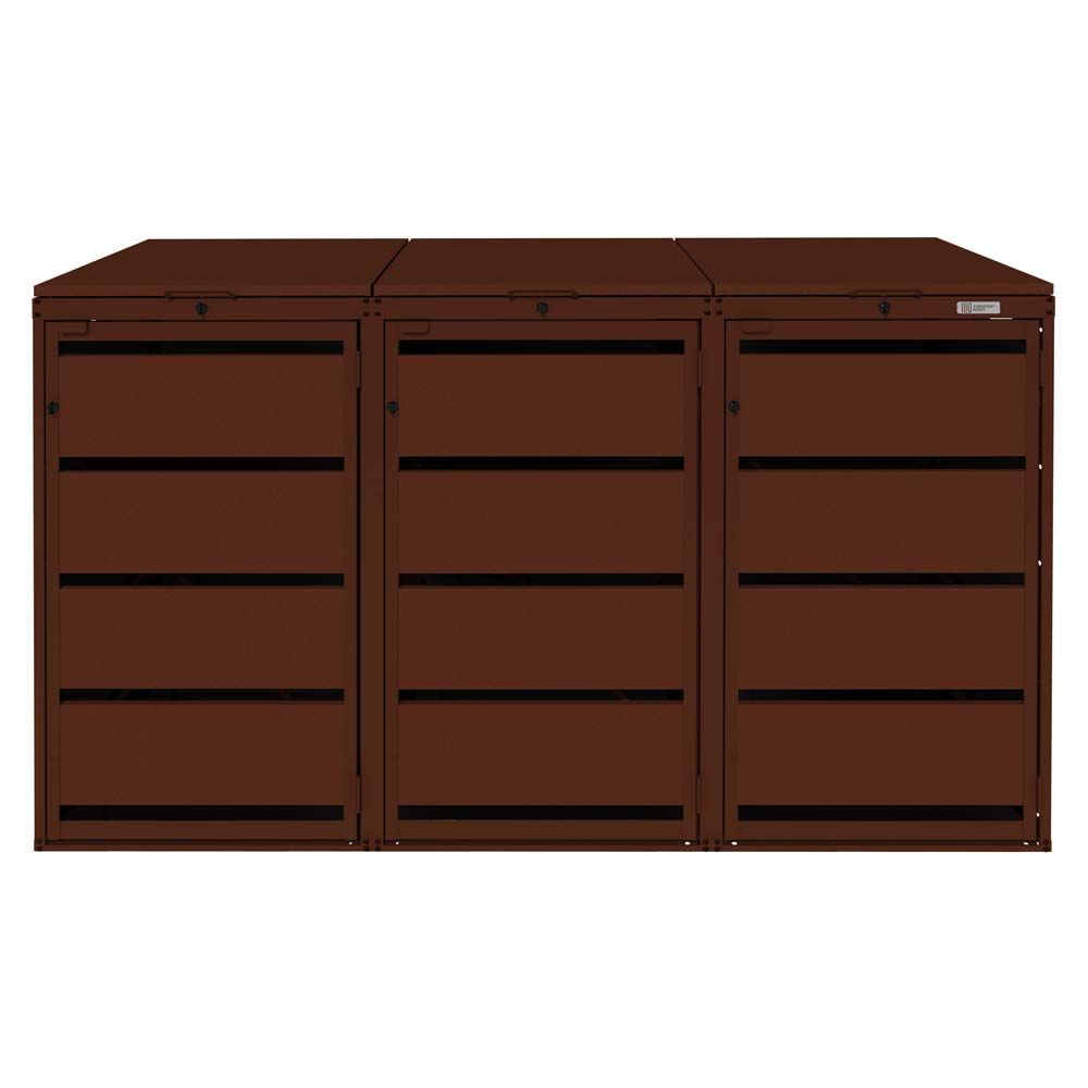 Zabudowa kosza 120L - 3 moduły - RAL 8017