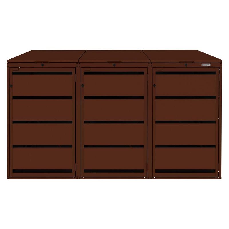 Zabudowa kosza 120L - 3 moduły - RAL 8017