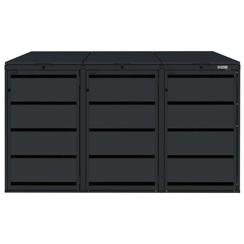 Zabudowa kosza 120L - 3 moduły - RAL 9005