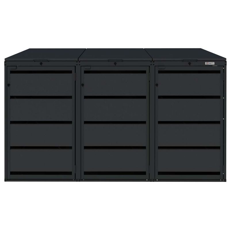 Zabudowa kosza 120L - 3 moduły - RAL 9005