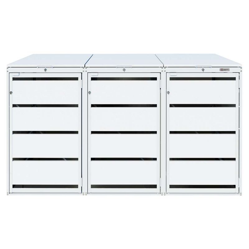 Zabudowa kosza 120L - 3 moduły - RAL 7035