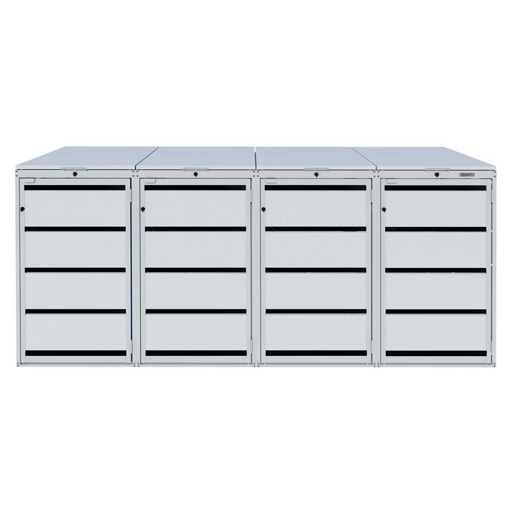 Zabudowa kosza 120L - 4 moduły - RAL 9006